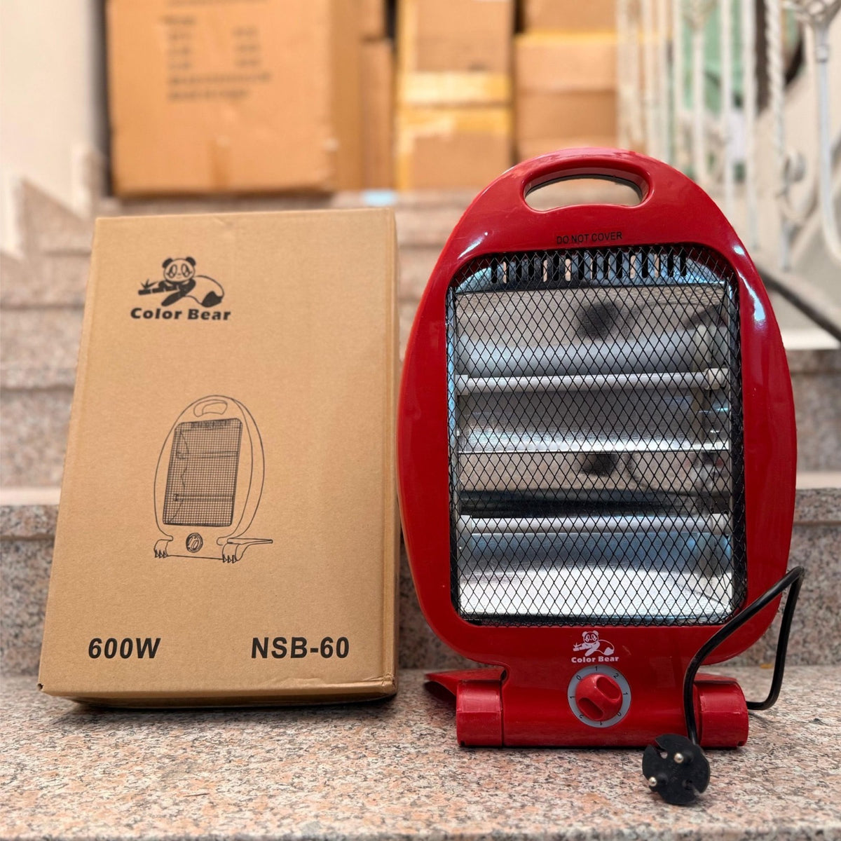 Portable Room Heater 600W 2 Bar Electric Instant Heating`
