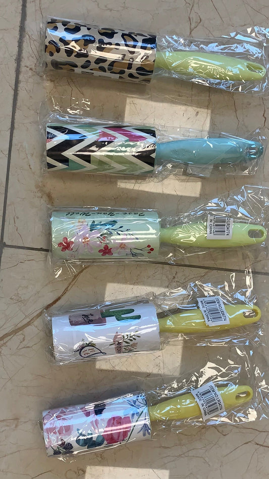 Lint Roller Remover Pet Hair Dust Sticky Roller with Fancy Print