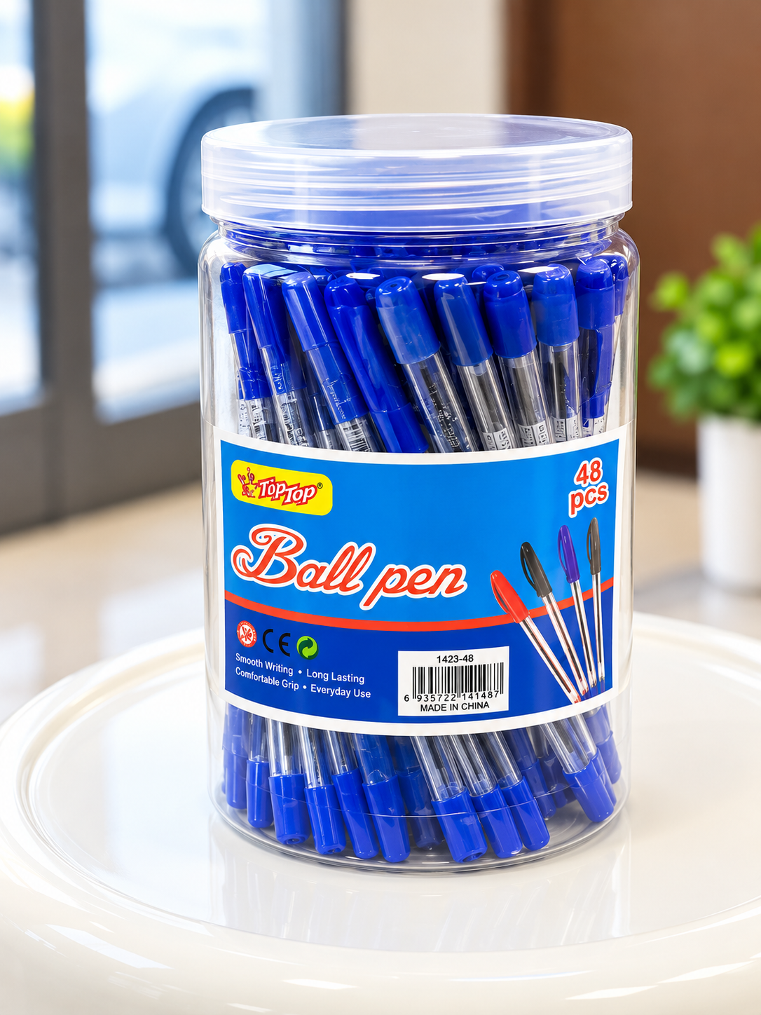 TIP TOP BALL PEN Blue 48s