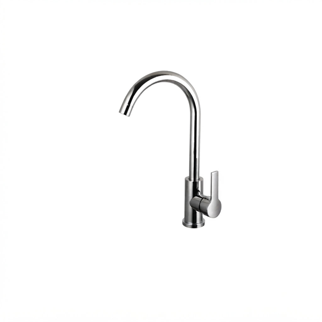 Kitchen Sink Mixer / Tap Single Lever Handle Polished Chrome