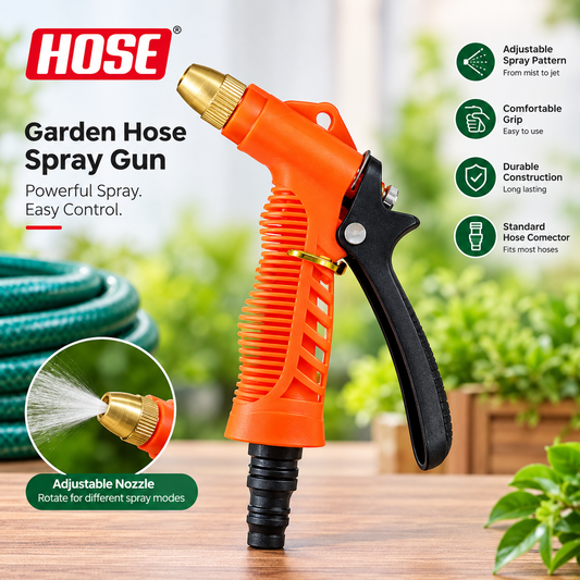 Garden Hose Spray Gun Nozzle with Trigger