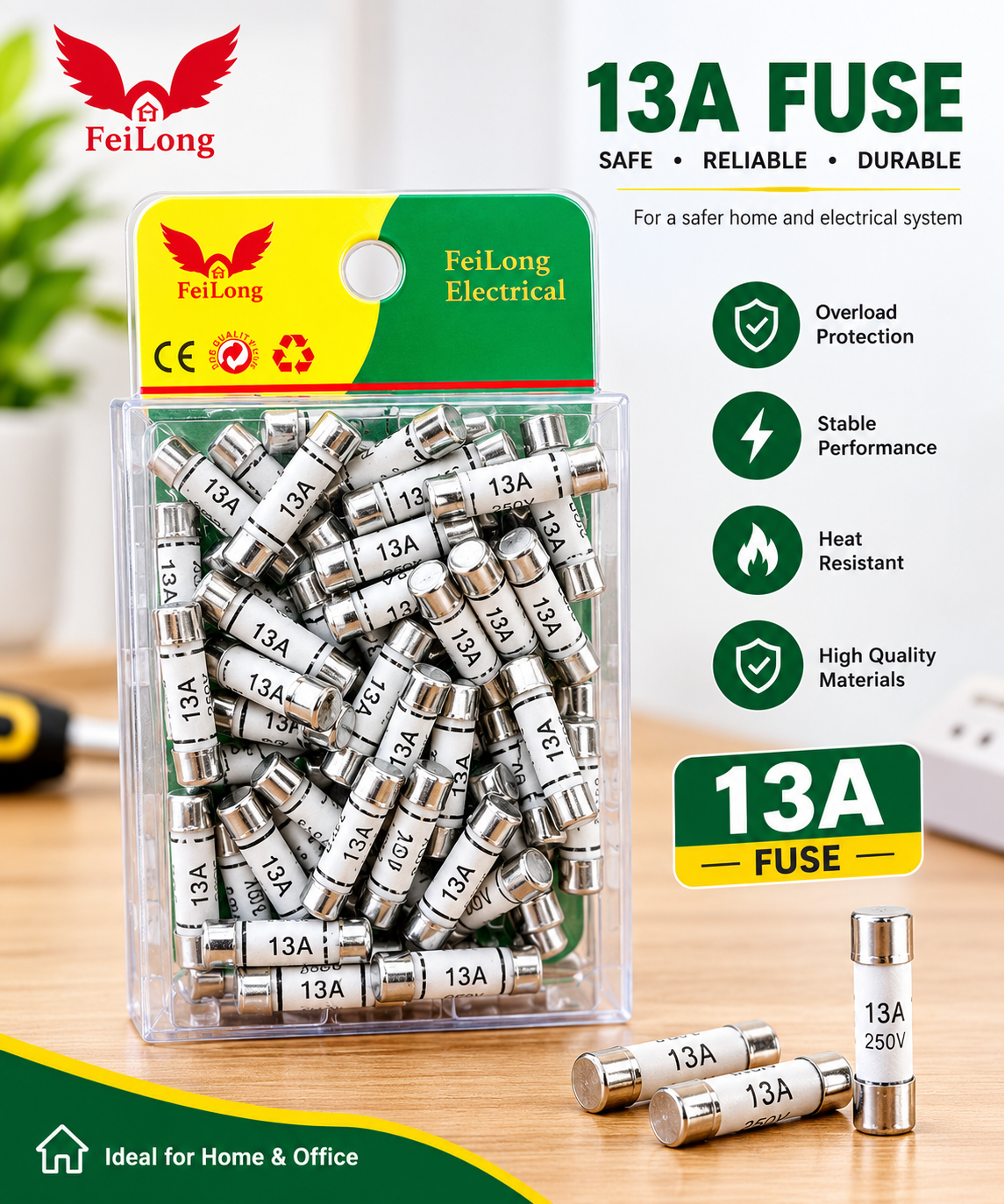 ELECTRICAL FUSE 13A 25PCS PKT