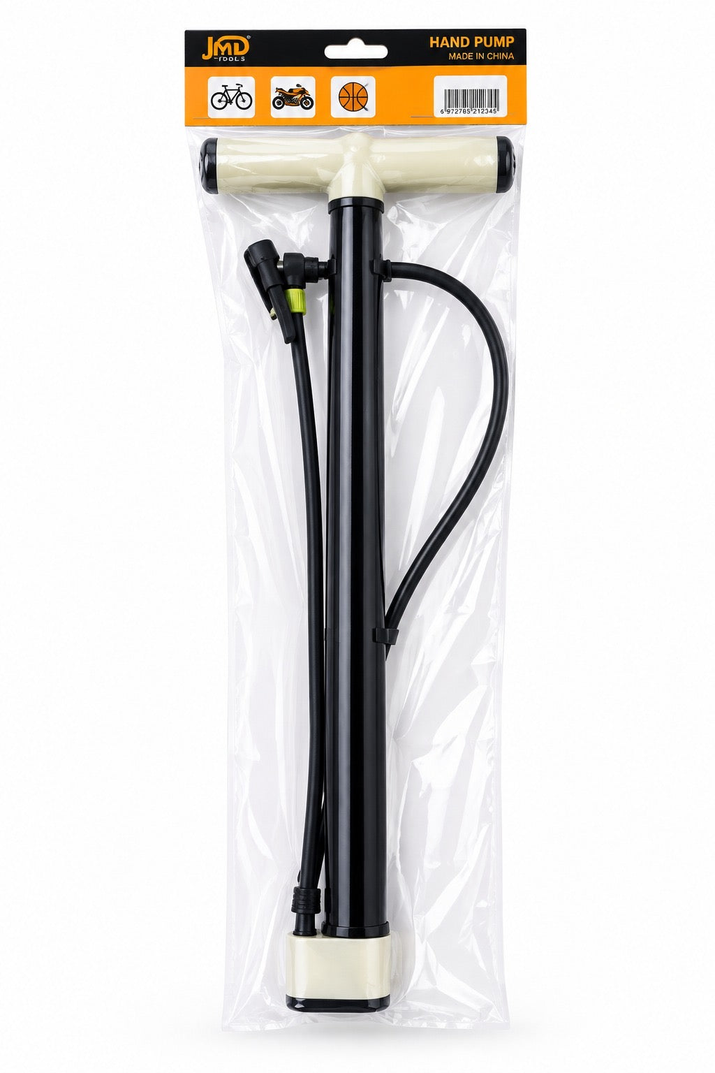 JMD Hand Air Pump Portable Bicycle Bike Motorcycle Ball Inflator