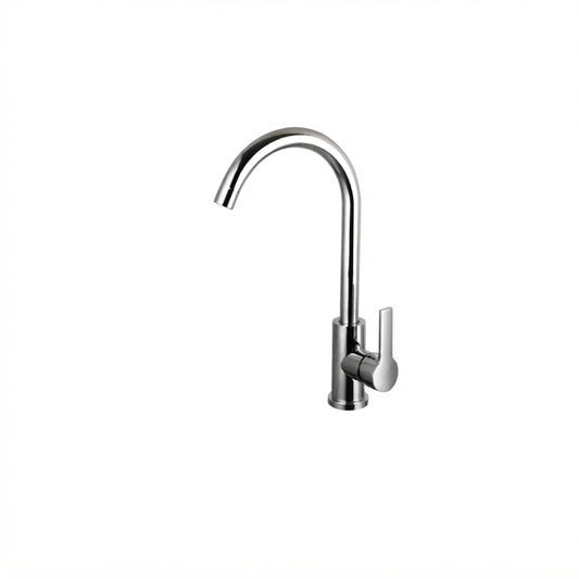 Kitchen Sink Mixer / Tap Single Lever Handle Polished Chrome