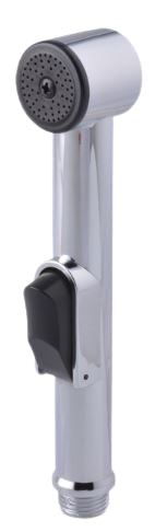 Premium Chrome Shattaf Head. Durable Bidet Sprayer with Easy Press Trigger.