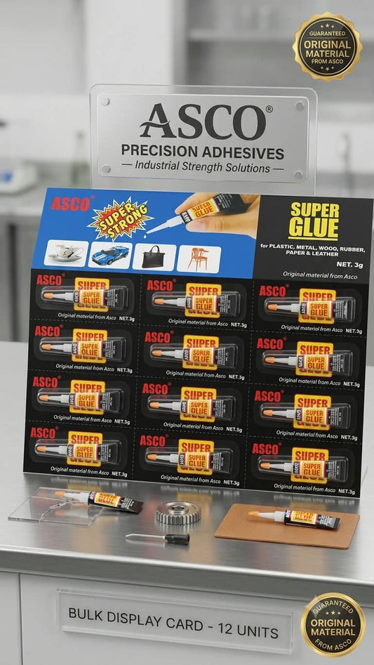 ASCO Super Glue – 3g Tubes 12PCS